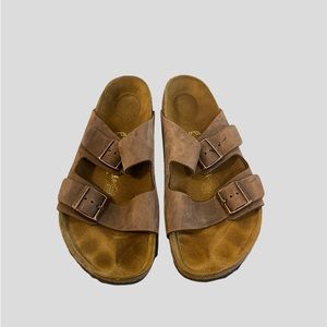 Men Birkenstock Suede Brown Color Size 11